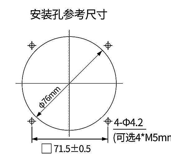 SG8038HA1 / SG8038HA2 mounting opening drawing reference